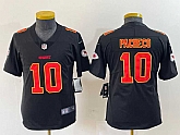 Youth Kansas City Chiefs #10 Isiah Pacheco Black Fashion Vapor Limited Stitched Jersey